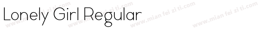 Lonely Girl Regular字体转换
